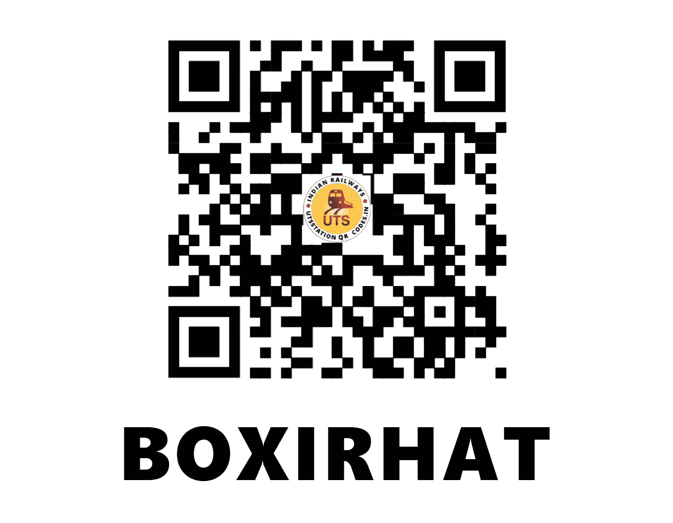 UTS QR Code for BOXIRHAT - BXHT (NF - WEST BENGAL)